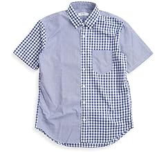 Amazon.co.jp: [クインテット] ギンガムチェック シャツ メンズ